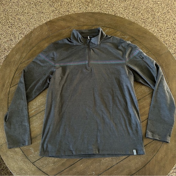 NWT MARINE LAYER Weekend Sport 1/4 Zip Pullover
Multicolor Stripe Gray SZ Medium - Picture 3 of 8